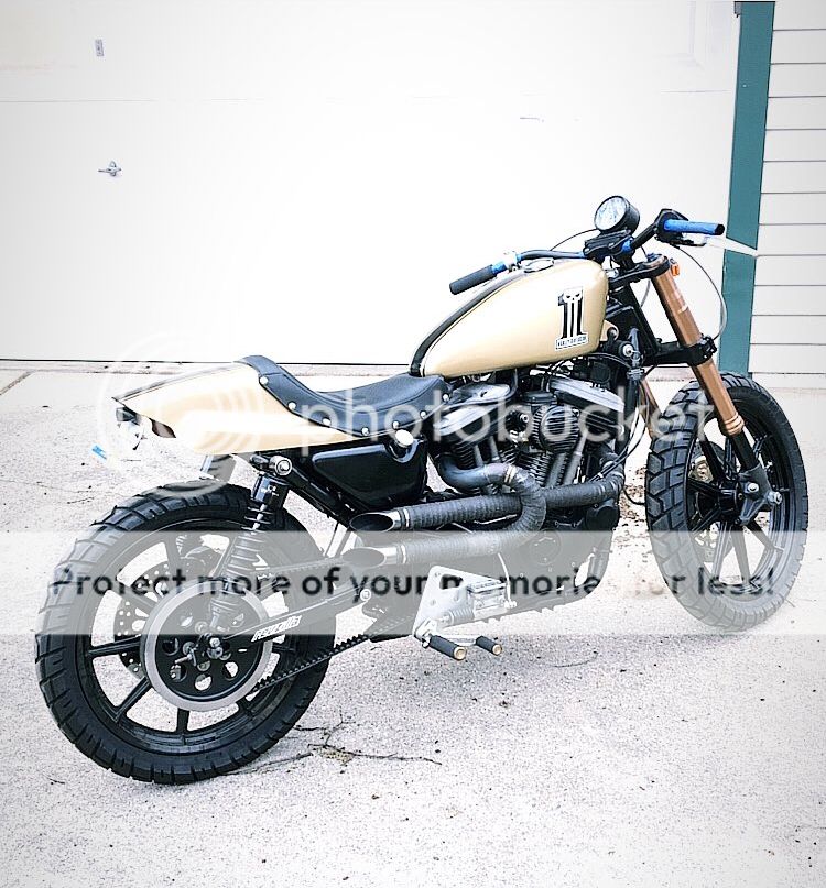 Sportster Street Tracker GSXR Fork Swap! ChopCult